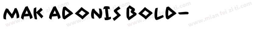 MAK Adonis Bold字体转换